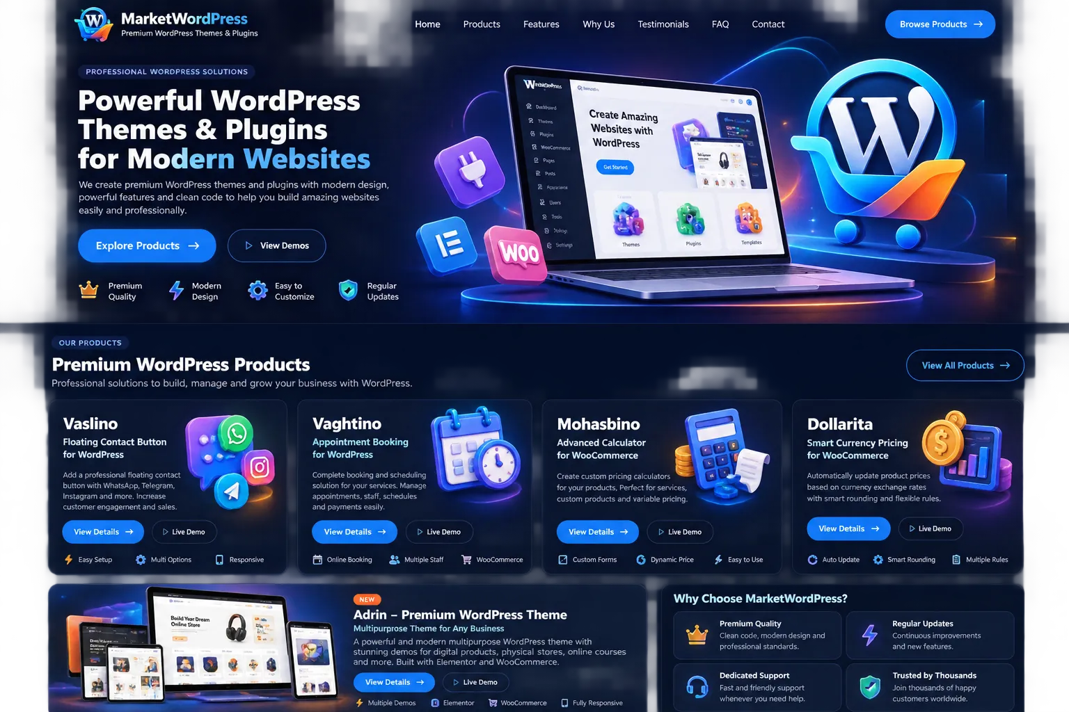 Adrin theme preview