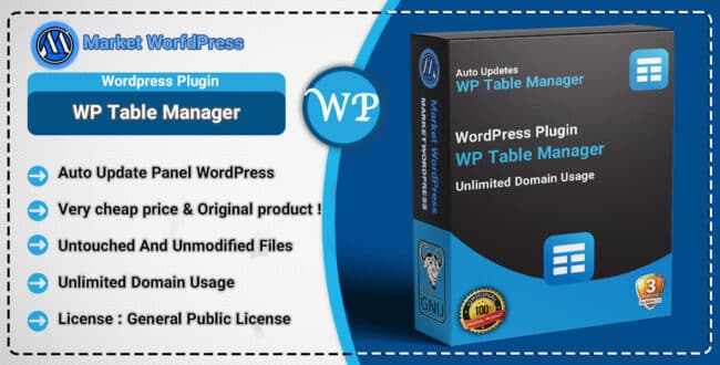 WP Table Manager